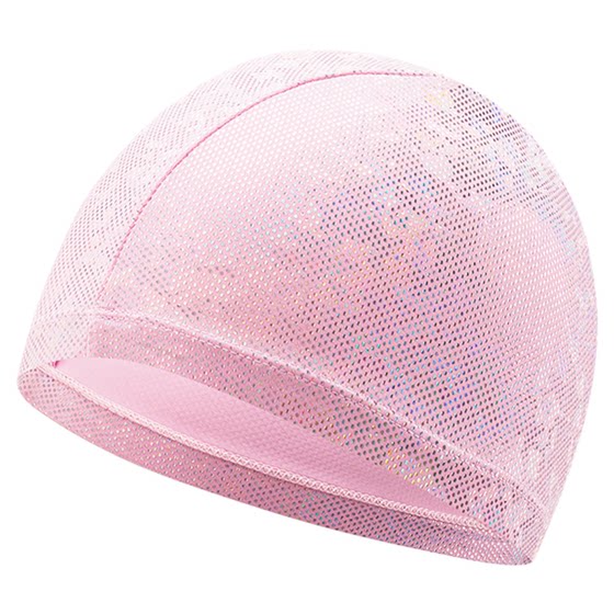 
pulassi children's swimming cap women's 2026 new cute non-stretching head circumference professional sun protection swimming cap
