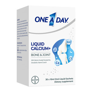 
Bayer OneADay Liquid Calcium Adults Glucosamine Chondroitin Calcium Supplement D3 K2 Calcium Citrate Non-Calcium Tablets for Adults