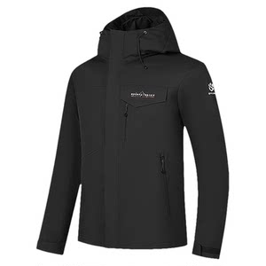 
Jordan Outdoor Three-in-One Windbreaker Men's 2026 Spring New Warm Windproof Charge Jacket Water-Repellent Mountaineering