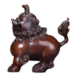 Official Direct Store Qiaosheng Lu Flagship Store Luduan Rui Beast Incense Burner Meditation Offering Buddha Copper Stove Incense Collection Xuande Stove