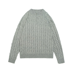 
GOGOSOON old money style half-zip twist sweater for men new 2025 autumn and winter with thickened pullover sweater