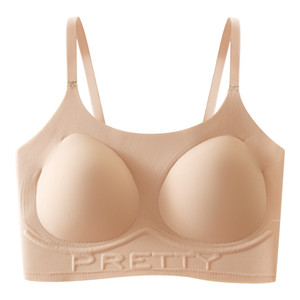 
Adolescent high school student 16-year-old girl's underwear invisible traceless running sports non-running cup shock-proof bra