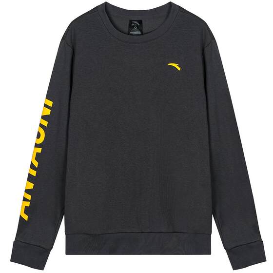 
ANTA Spring Sweater Men's 2026 New Youth Loose Round Neck Pullover Long Sleeve T-Shirt Sports Top