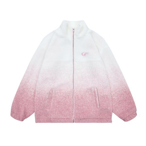 
FDR original national trend American gradient lamb velvet jacket for men and women in autumn and winter thickened couple loose cotton coats and cotton clothes