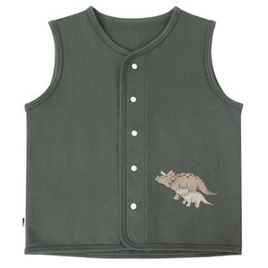 
be organic [sweater cotton vest] organic cotton children's vest for men and women casual loose autumn and winter new style