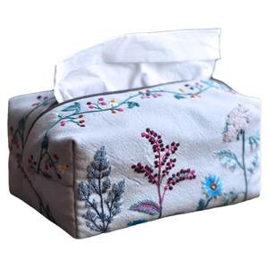 
Original embroidery tissue set handmade DIY fabric small fresh flower and grass embroidery beginner material bag set