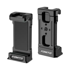 
FOMITO Metal Mobile Phone Clip Tripod Pant Universal Aka Specifications Photography Video Live Fixed Bracket Accessories Vlog Douyin Video Selfie New Multifunctional Aluminum Alloy Clip