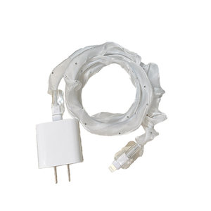 
Mesh with drill data cable protection case against breakage applicable to Apple 17/16/15/14 Huawei oppo Xiaomi vivo/ipad mobile phone charging cable protection charger anti-cat bite winding cable