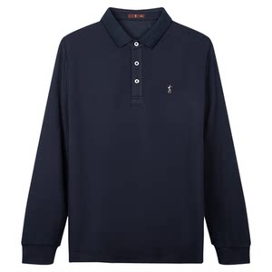 
Talented mulberry silk long-sleeved POLO shirt for men 2025 spring and autumn new slim fit breathable business casual T-shirt top