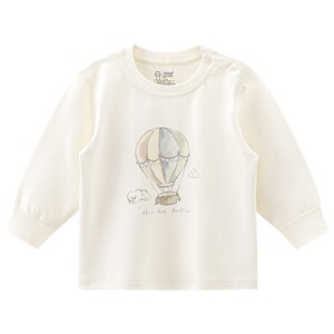 
Guaiqi Bear Boys and Girls Pure Cotton Long Sleeve T-shirt Tops Spring and Autumn Infant Clothes Home Base Shirt Spring Clothes