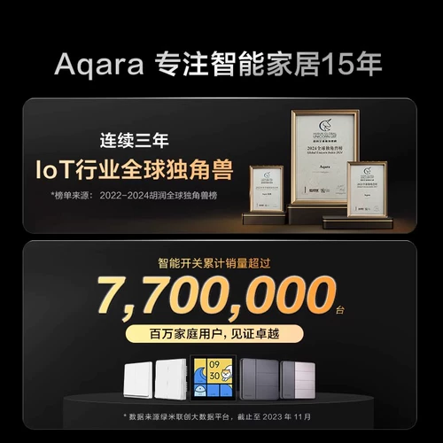 Aqara Lumi Lianchuang Smart Switch S1E был подключен к панели управления центрального экрана Mijia HomeKit.