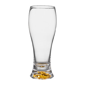 
New crystal glass gold foil beer mug large capacity household large creative light luxury craft beer mug set