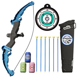 
Parent-child interactive bow and arrow toy set for children's entry-level shooting and archery crossbow target complete set of professional suction cups for children and boys