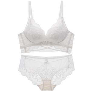 
Adjustable underwear for women with small breasts gathering side-closing bra without steel rings and anti-sagging sexy lace bra set