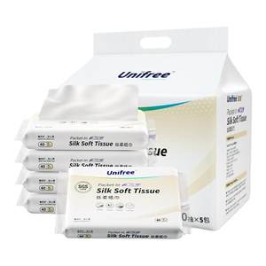 Unifree cream moisturizing tissue for babies special cloud soft towel facial towel to draw paper portable mother and baby skin soft