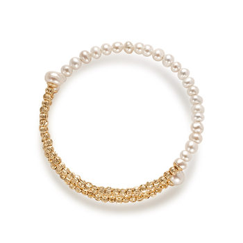 Anbalolali 14k gold pearl bracelet