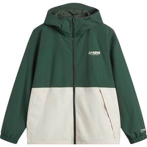 
Li Ning lotus leaf windbreaker jacket for men and women autumn windproof loose couple outdoor hooded thin sports jacket