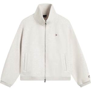
Li Ning Sweater Women's Official New Style Women's Casual Top Loose Stand Collar Long Sleeve Cardigan Embroidered Sportswear Women