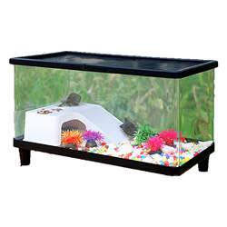 Plastic acrylic turtle tank suitable for domestic use for lazy people, home ecological landscaping villa with terrace breeding box