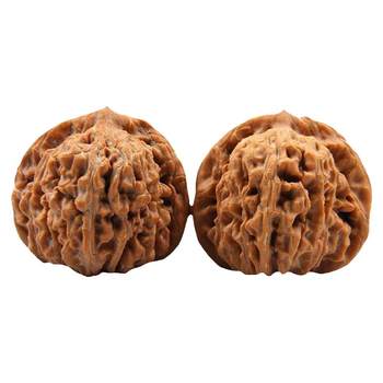 Wenwan peach core lion head bottoming walnut wheat ears, tiger head triangle white four -seater apple garden Yuanbao pure natural natural
