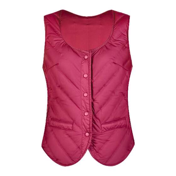 Down vest women 2025 new style thin slim fit inner wear warm vest shoulder horse clip close-fitting inner liner in autumn and winter