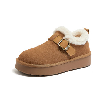 
Camel snow boots plus velvet and thick fur shoes Birkenstock for women