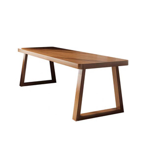 
Nordic solid wood desk home living room study rectangular large table office study computer table desk and chair combination