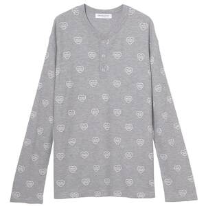 
gelato pique26 spring and summer new product men's and women's same style pajamas striped love long-sleeved T-shirt PMCT261966