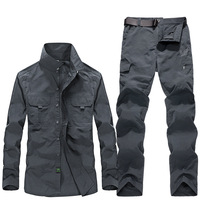 2023 Summer Men's Quick-Drying Waterproof Overalls - Outdoor Multi-Pocket Suit