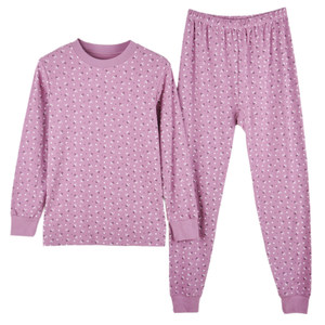 
Elderly pure cotton autumn clothes and long pants women's loose plush cotton sweater thread middle-aged and elderly mothers thermal underwear set
