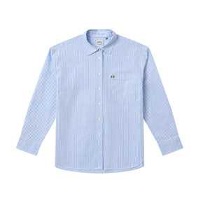 
Hazzys Haggis long-sleeved shirt women's spring striped Oxford shirt fashion casual loose top jacket