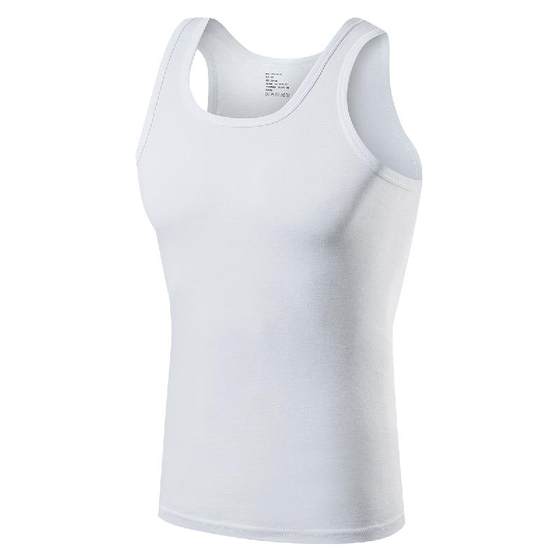 
Hailan Home Summer Men's Pure Cotton Sweatshirt 2025 New Solid Color Breathable Sweatless Sleeveless Bottom Vest Men's Model