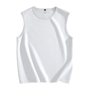 
Catman Pure Cotton Loose Vest Women's Summer Sleeveless Tops Same Style for Men and Women Large Size Sports Waistcoat Men's J