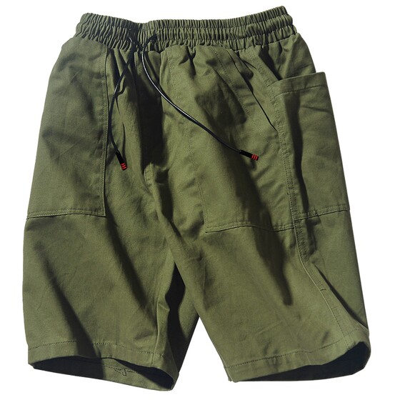 
Summer workwear Korean style trendy straight-leg sweatpants men's casual versatile loose teen solid color casual shorts women