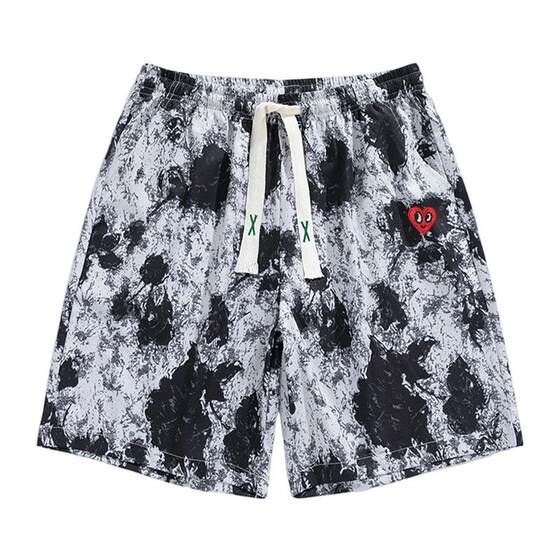 
Charles Peach Heart Shorts Men's Cool and Loose Comfortable Summer New Fashionable Brand Breathable Loose Casual Five-Cross Pants