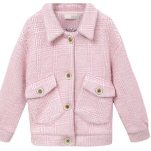 
Small fragrance style imitation mink velvet jacket for women 2024 new Korean version versatile fashionable spring and autumn thick short wool coat