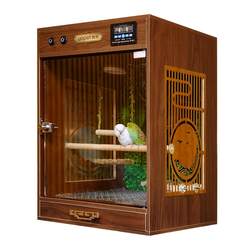 Parrot cage insulated box bird cage nest large solid wood parrot bird cage pet villa heater with drawer