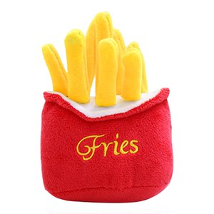 New pet dog plush vocalization vegetable fruit animal cartoon bite resistant pet cat and dog toy supplies