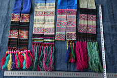 Miaoxiu 布依族 腰带 飘带刺绣一对