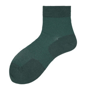 
beeff ramie cotton blend mesh super breathable medium short socks boneless basic solid color spring and summer simple men's socks