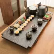 Bộ trà hoàn chỉnh Bộ khay trà gỗ nguyên khối thoát nước Bàn trà Kung Fu ấm đun nước lớn tích hợp hoàn toàn tự động tại nhà đơn giản bếp điện bàn trà Bàn trà điện
