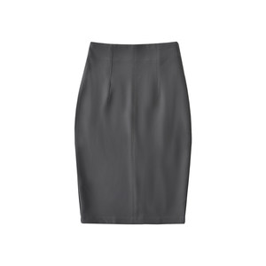 
[Wearable in all seasons] Korean pure sexy OL high waist tight and slim back slit mid-length hip-cover skirt