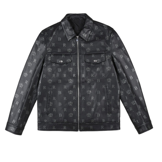 
[Cowhide] Raidy Boer/Rediboer 2025 Autumn Men's Full Body Print Leather Jacket 2008