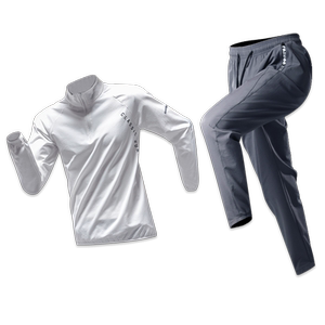 
Sports suit men's running training clothes woven thin long-sleeved trousers autumn outdoor clothes morning running clothes fitness