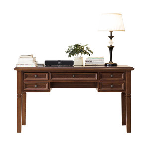 
American large desk full solid wood furniture desk office desk log desk study ash Maine forest