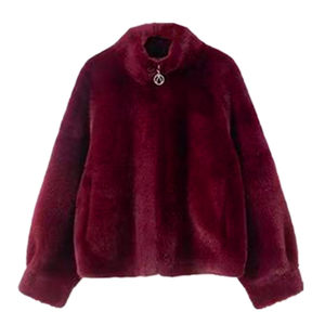 2025 New Fur Jacket Women's Winter Short Young Mother's Wear Mink Fur Integrated Middle-aged and Elderly Women's Wear Stand Collar