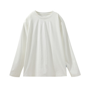 
Q21 Dandelion sweat-wicking quick-drying breathable T-shirt for boys and girls long-sleeved spring new solid color bottoming top parent-child style