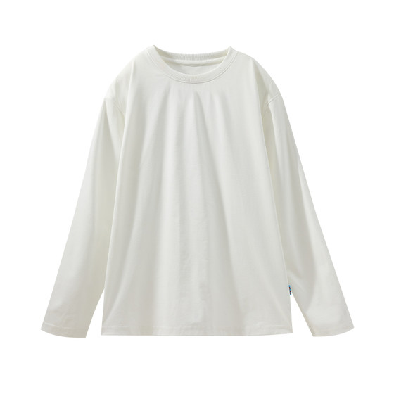 
Q21 Dandelion sweat-wicking quick-drying breathable T-shirt for boys and girls long-sleeved spring new solid color bottoming top parent-child style