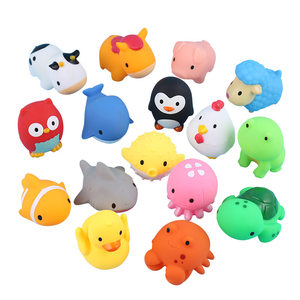 
Soft rubber baby child pinch water spray small animal toy cartoon baby bathing toys play water bathing early education internet celebrity