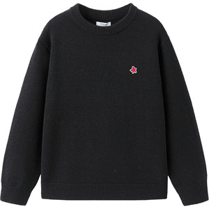 
Balabala children's sweater boys and girls striped base shirt winter new style children's clothing big children's pullover knitted sweater